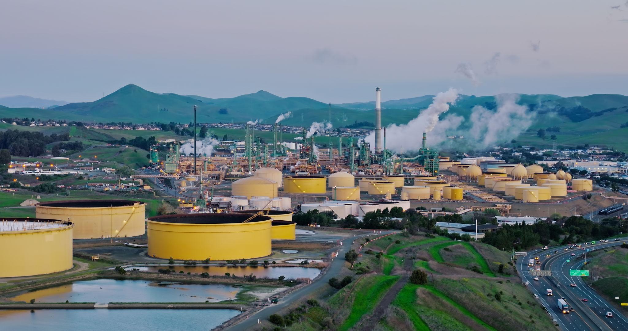 Northern California refinery corridor serving Richmond Martinez Benicia Vallejo industrial workers